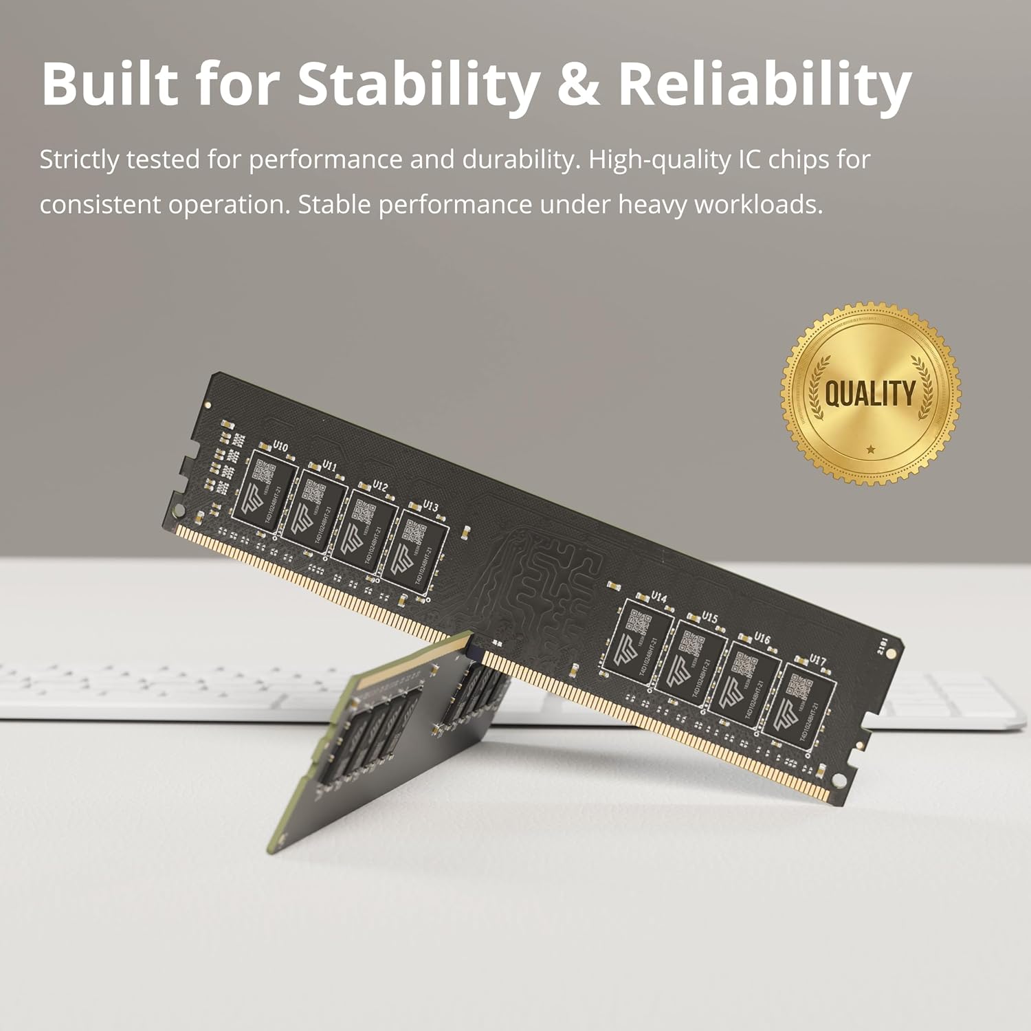 Timetec 16GB DDR4 2400MHz (PC4-2400T) PC4-19200 UDIMM Desktop RAM – 288-Pin 1.2V CL17 Non-ECC Unbuffered DIMM Memory Module Upgrade