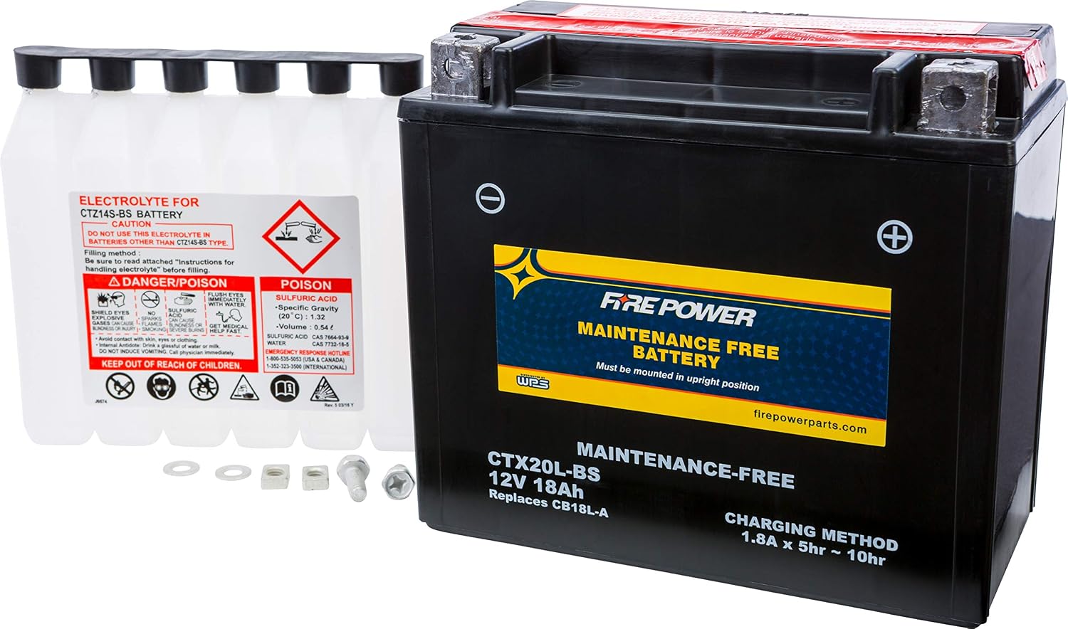 WPS Sealed Battery - CTX20L-BS CTX20L-BS