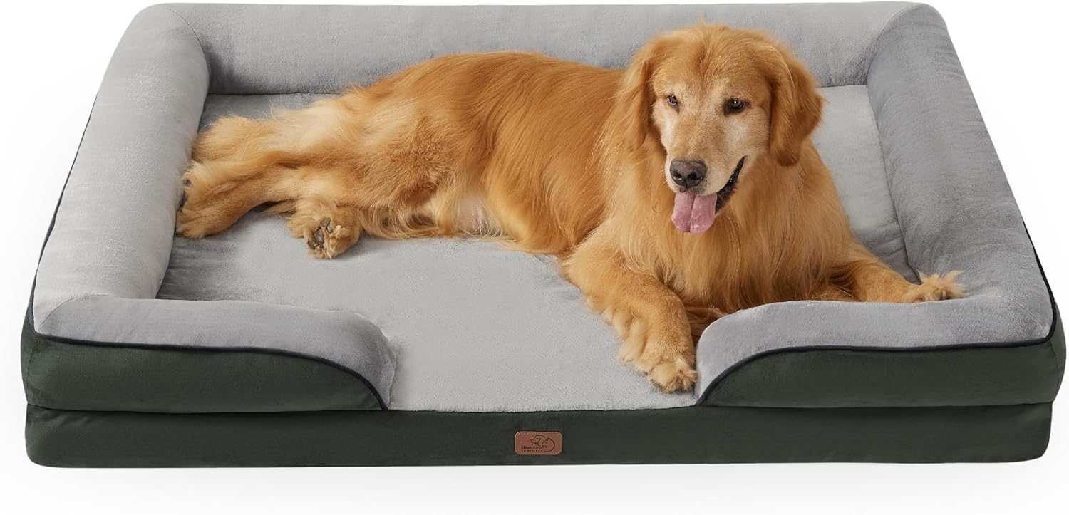 Bedsure Orthopedic Dog Beds Large Sized Dog with Removable Washable Cover