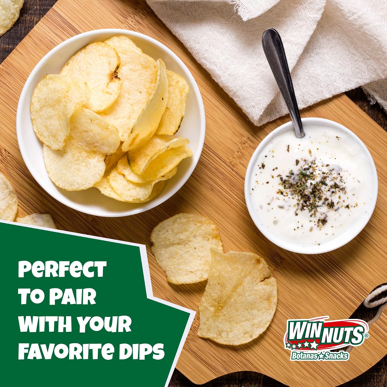 WINNUTS Jalapeño Chips Kettle Cooked (3 Pack, 5.6 oz Each) | Authentic Mexican Style Spicy Potatoes Chips | Homestyle "Papa Casera" for Parties