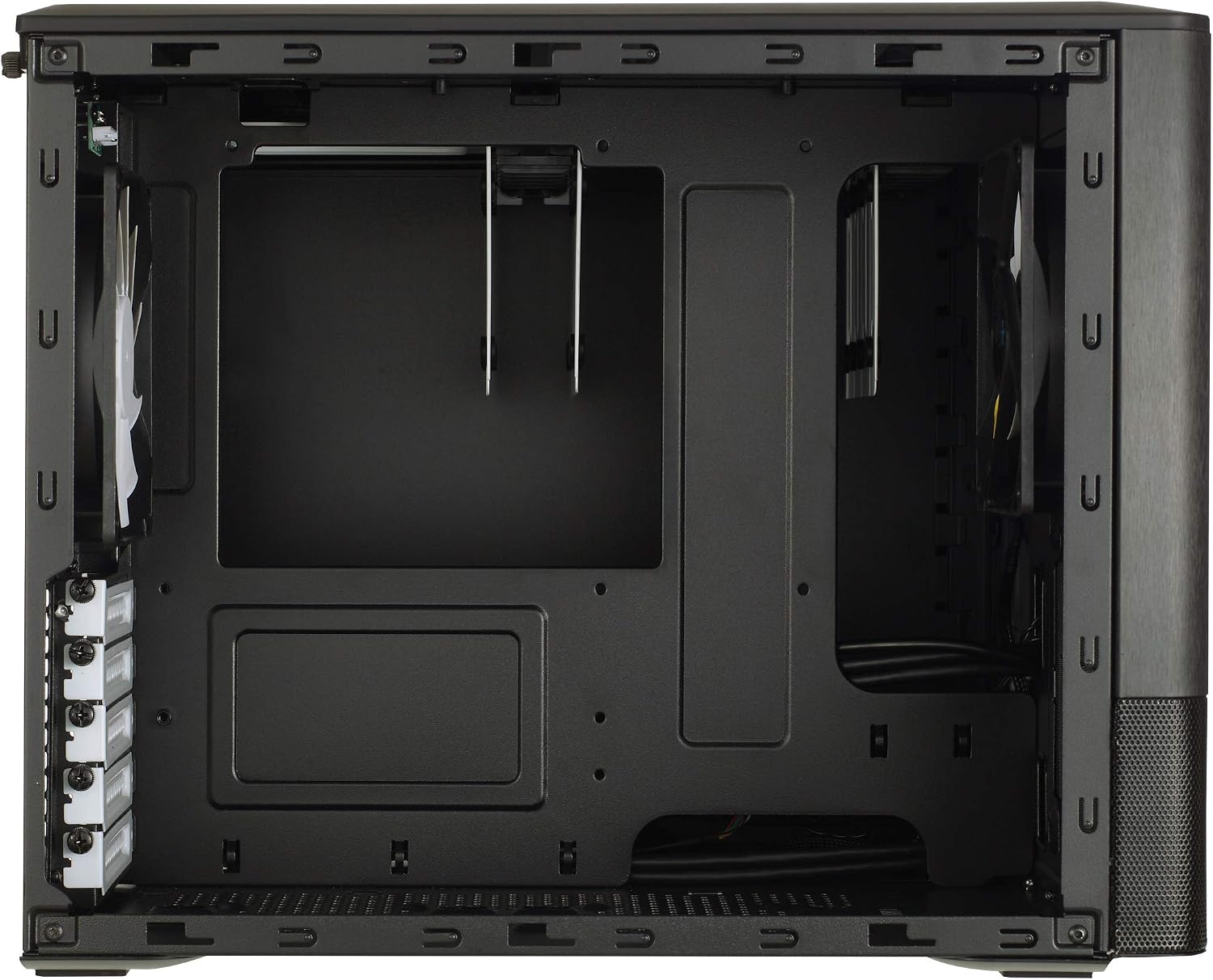 Fractal Design Node 804 - Black - Cube Compact Computer Case - mATX - High Airflow - Modular Interior - 3X Fractal Design Silent R2 120mm Fans