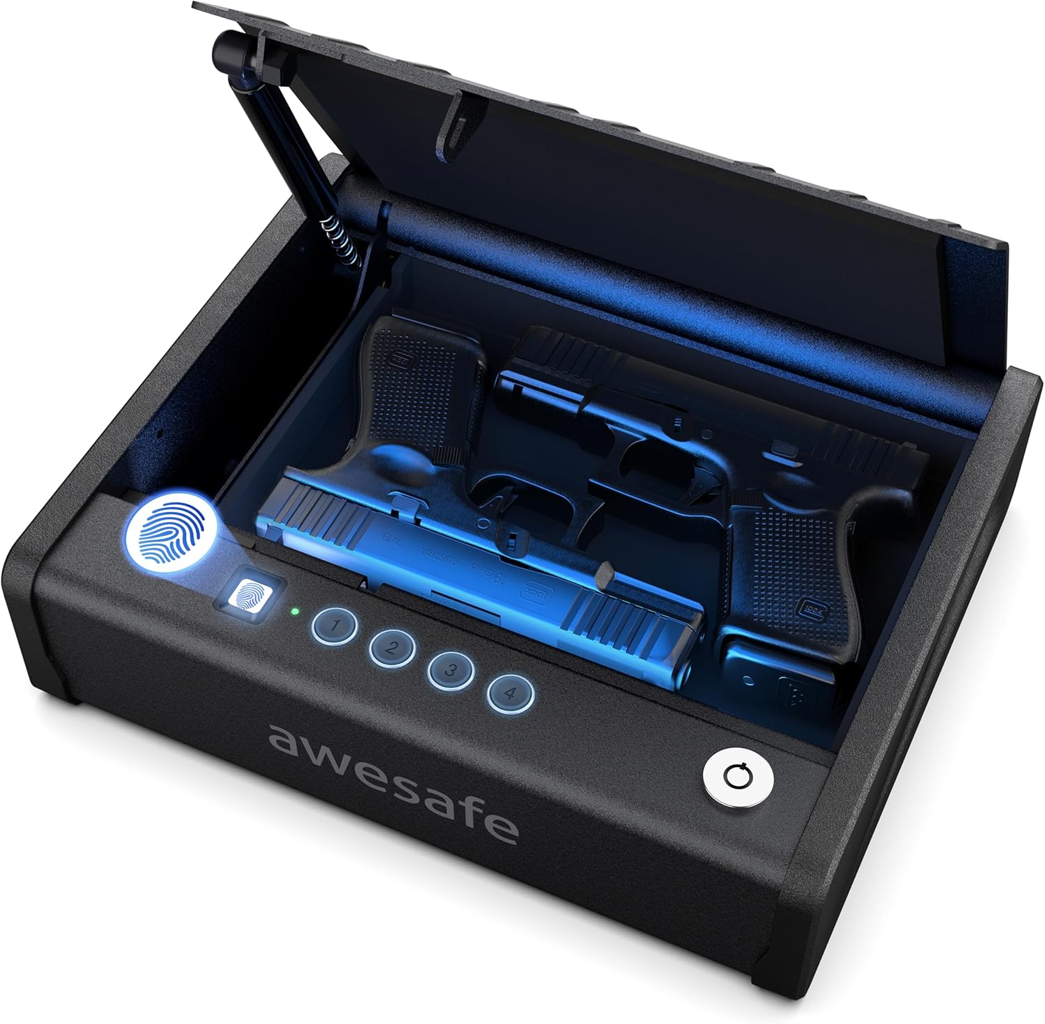 awesafe Biometric Gun Safe for Pistol, 3 Ways Quick Access with Fingerprint Digital PIN Key
