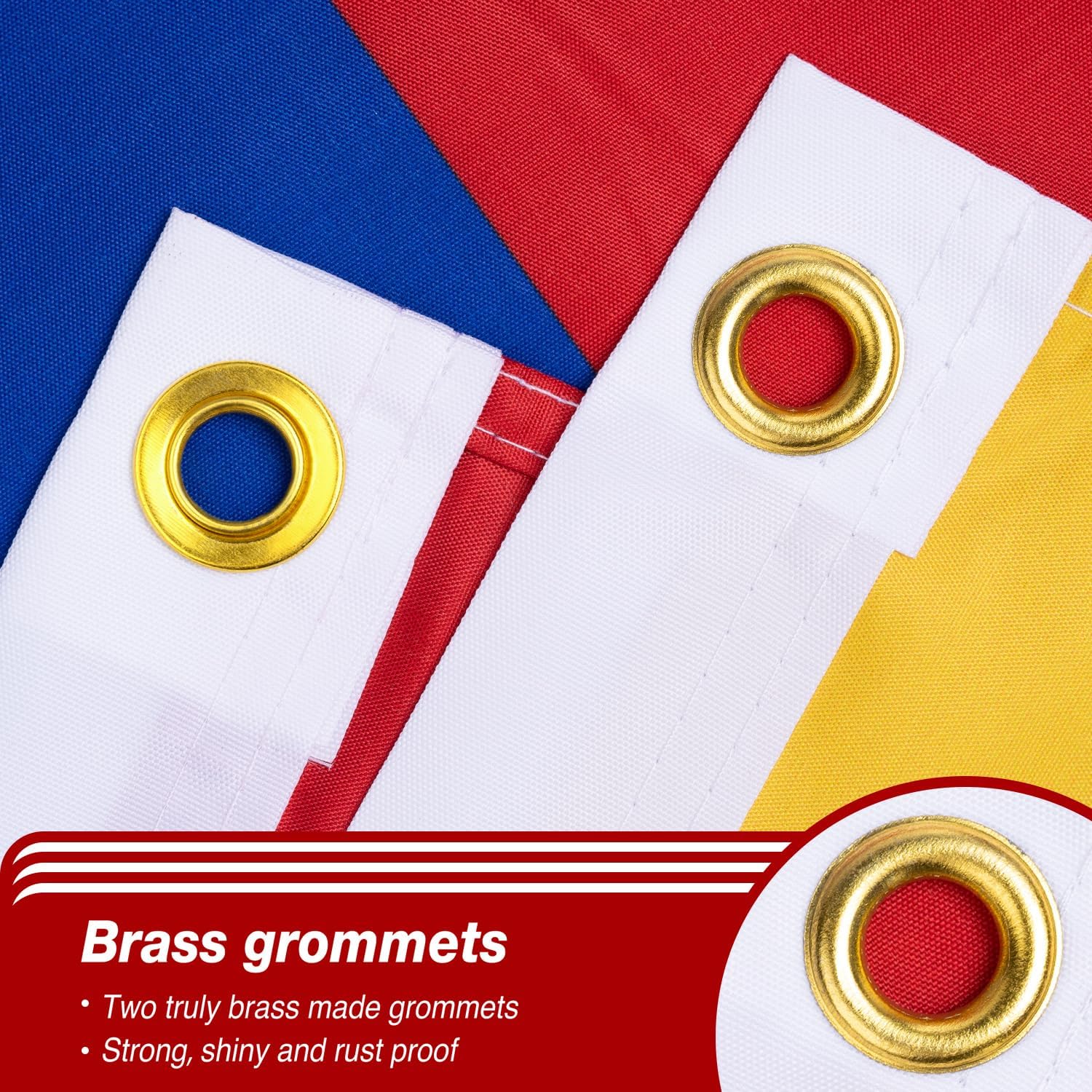 Nicaragua Flag 3x5 ft Outdoor Bandera de Nicaragua Nicaraguan National Flag | Double Sided 3 Ply Heavy Duty Polyester Banner with Brass Grommets for Home and Outdoor Decoration, 4 Rows Stitching