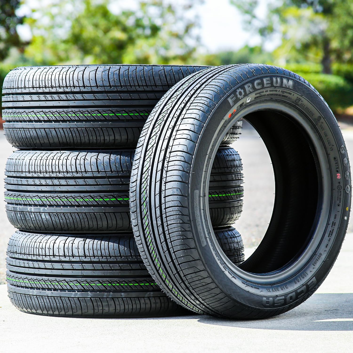 Forceum Ecosa All-Season Passenger Car Touring Radial Tire-175/70R14 175/70/14 175/70-14 84T Load Range SL 4-Ply BSW Black Side Wall UTQG 400AA