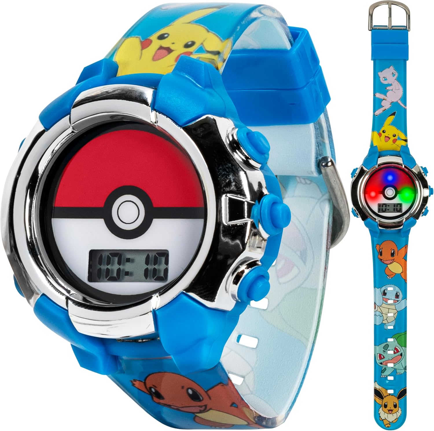 Accutime Kids Pokemon Digital LCD Quartz Watch for Boys, Girls, and Adults All Ages