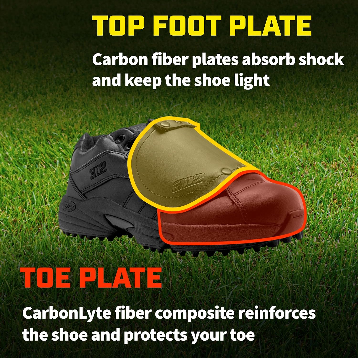 3N2 Men's Reaction Pro Plate Lo - Umpire Shoe