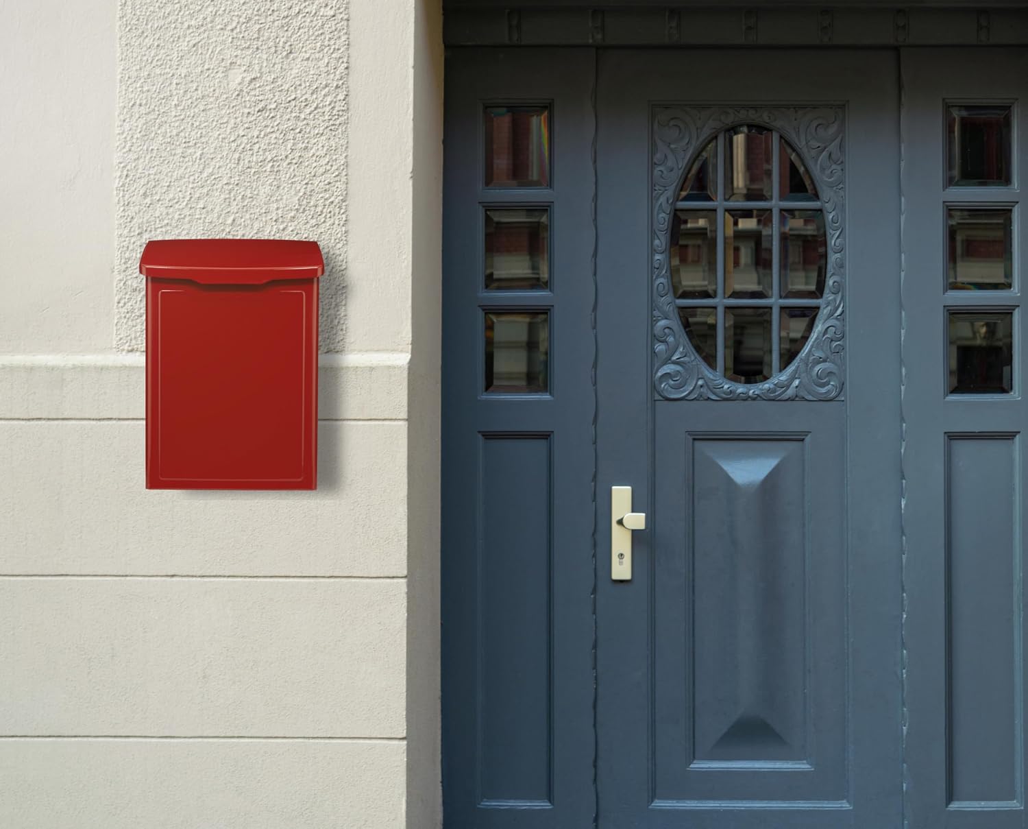 Architectural Mailboxes 2681B Black Marina Wall Mount Mailbox, Small | Galvanized steel build for outside with weather-resistant outdoor construction and a rust-resistant powder-coat finish.