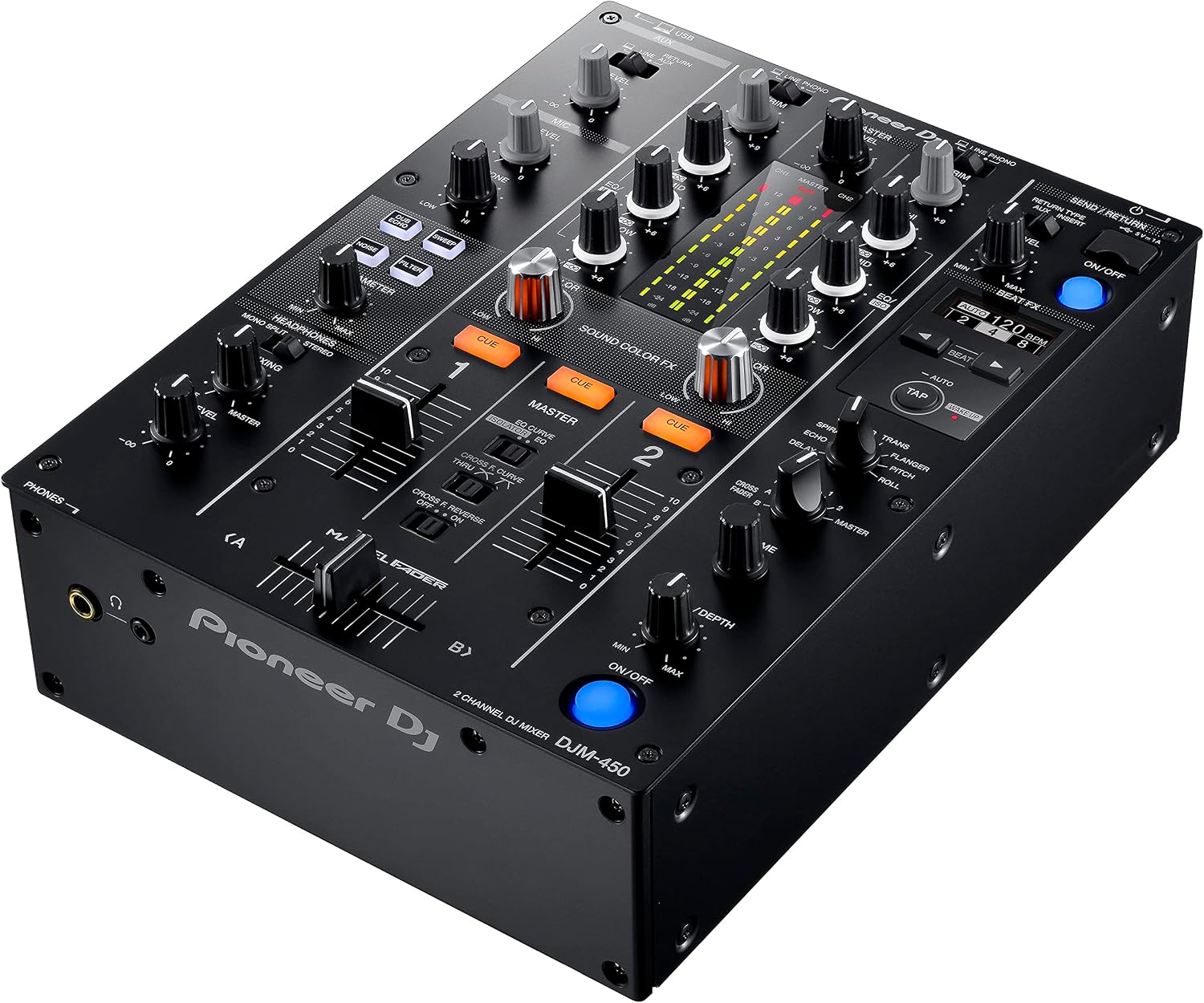 Pioneer DJ DJM-450 2-Channel DJ Mixer, Beat FX, DVS, rekordbox