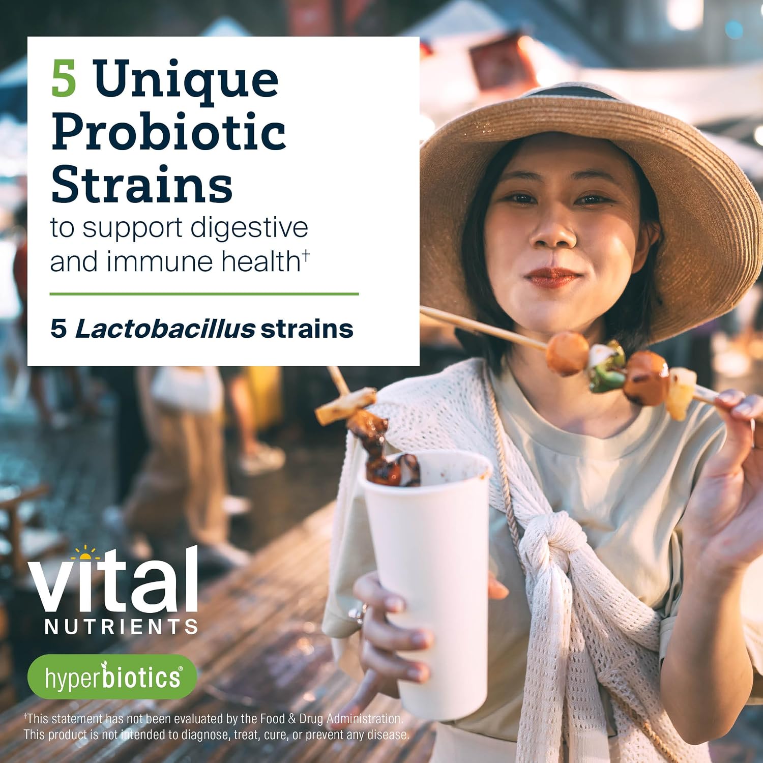 Vital Nutrients Prebiotic & Probiotic, 60 Vegan Capsules