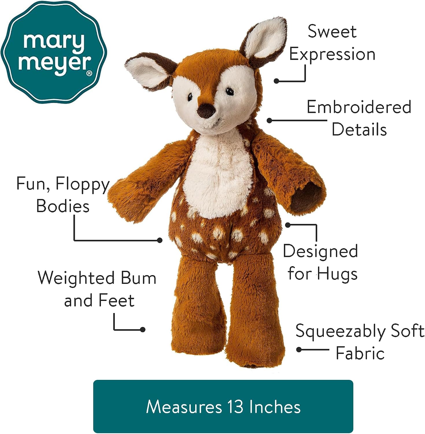 Mary Meyer Marshmallow Zoo Happy Horse Soft Toy, 13 in