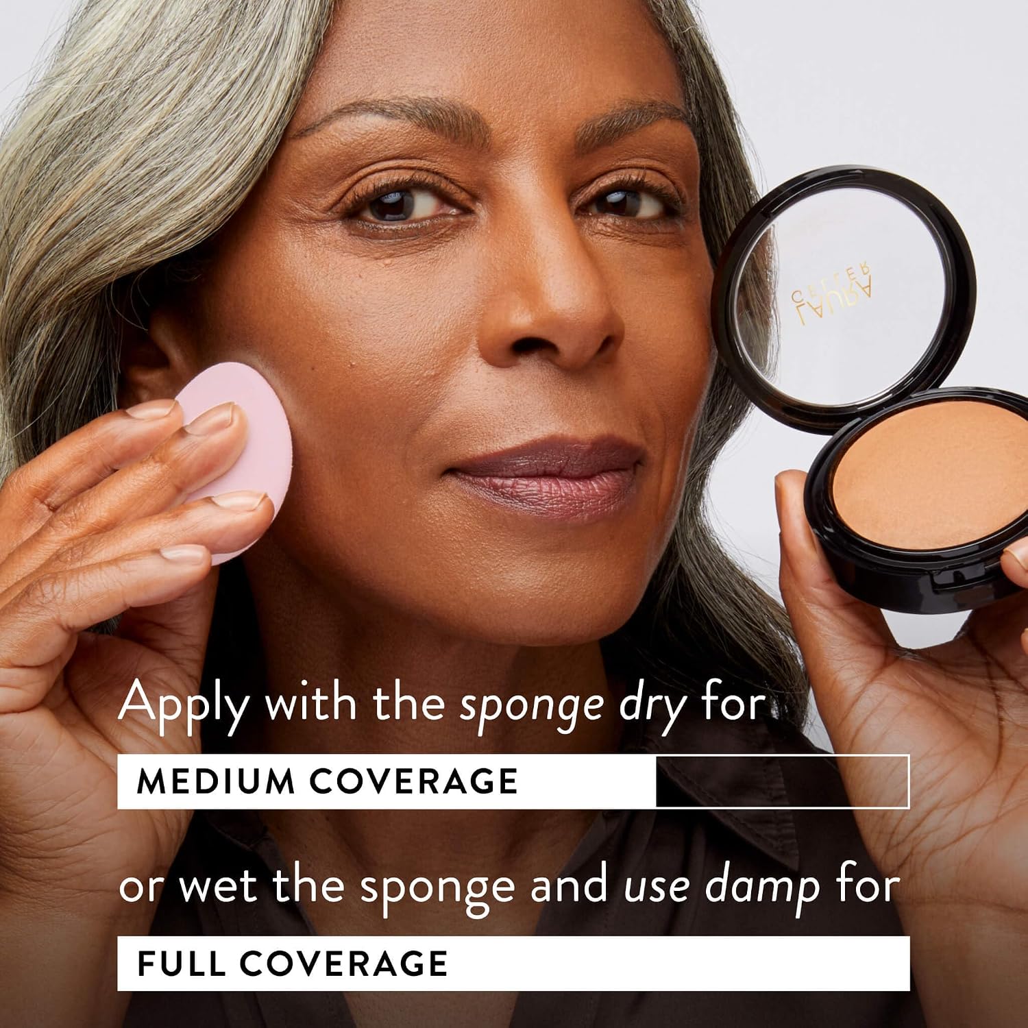 LAURA GELLER Baked Double Take Powder Foundation, Matte Finish – Fair