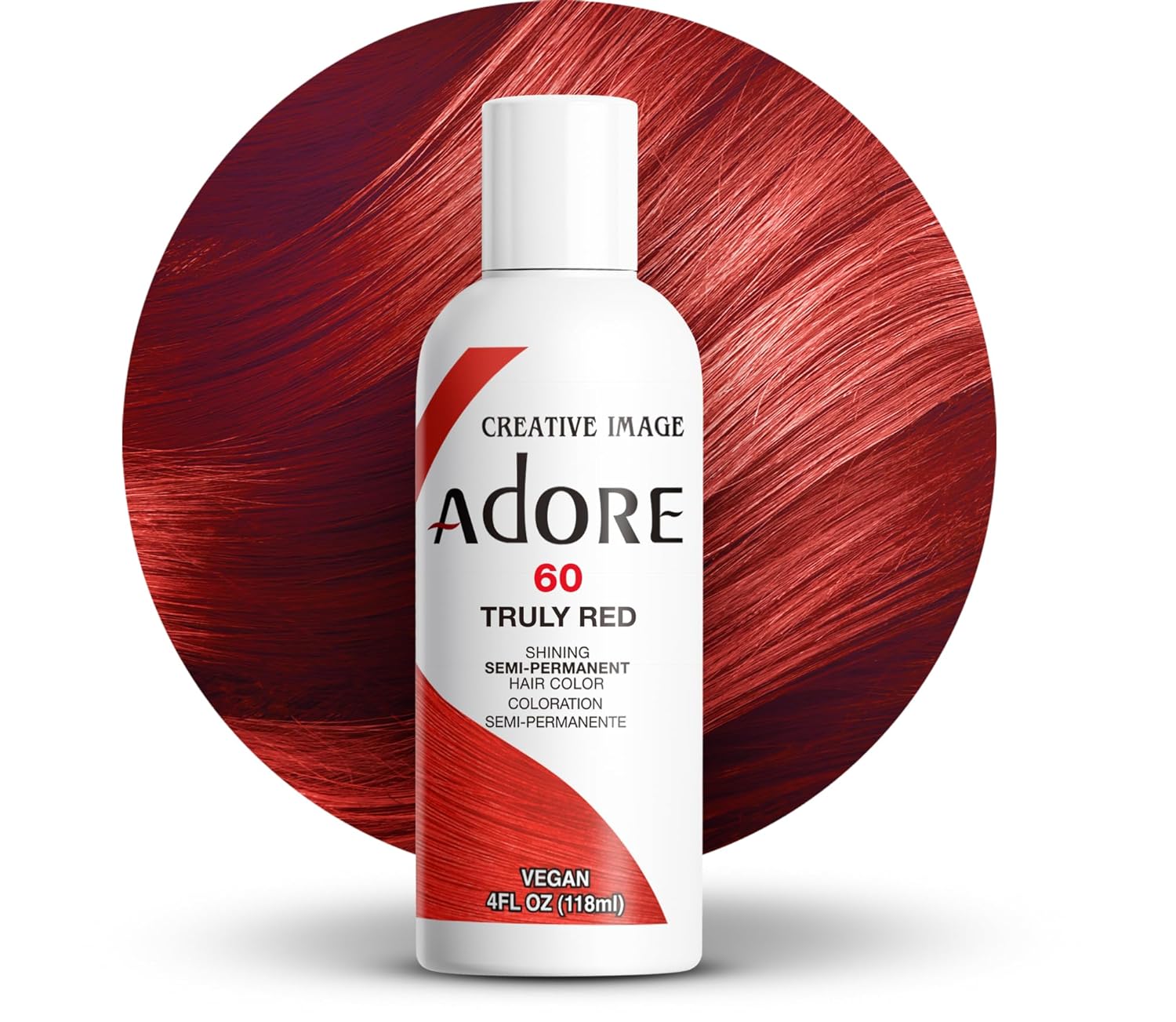 Adore Semi Permanent Hair Color, 107 Mocha, 4 Fl Oz | Vegan & Cruelty-Free Brown Hair Dye | No Ammonia, No Peroxide, No Alcohol