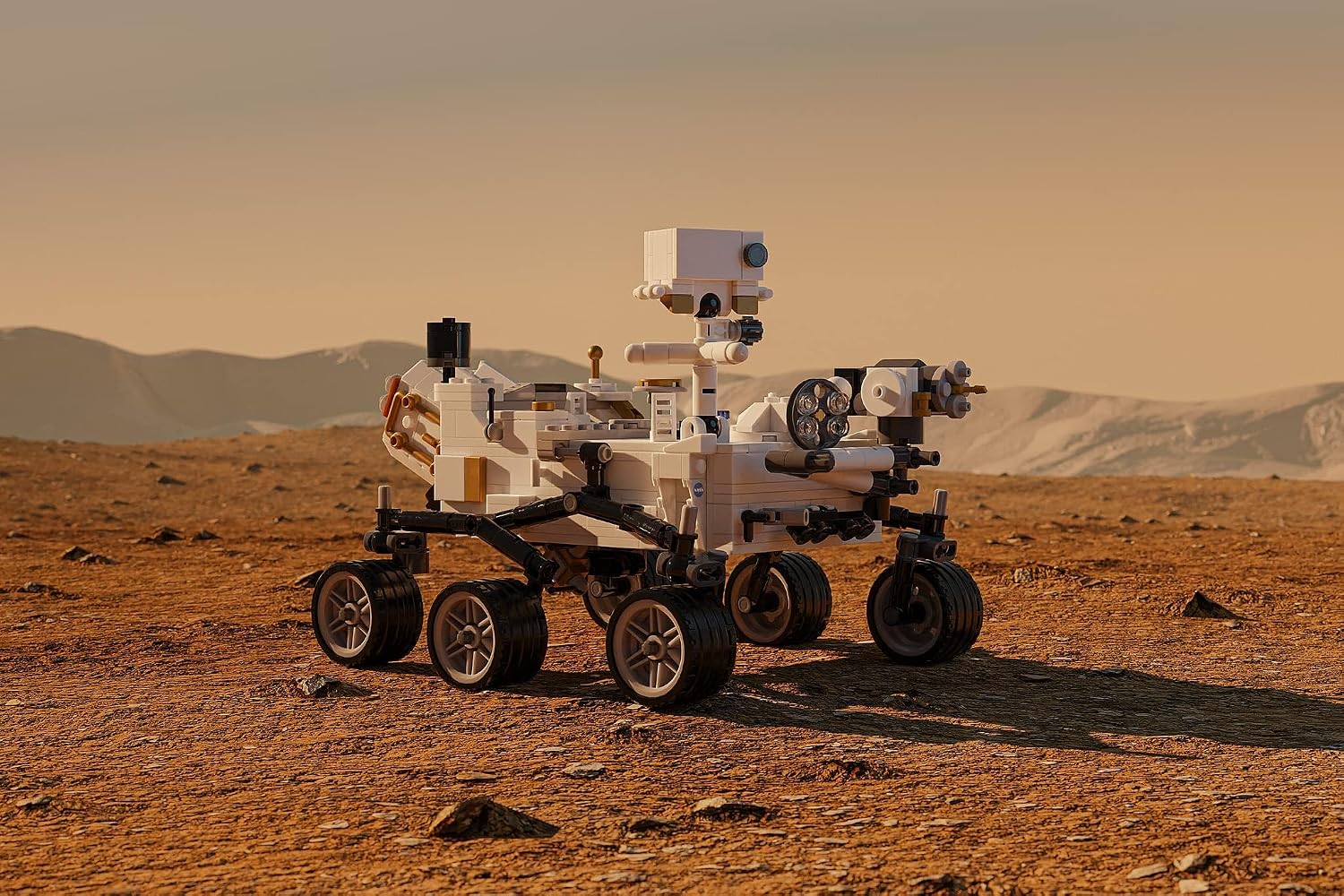 Brick Loot Mars Rover Building Set, 603-Piece Space Exploration Brick Model