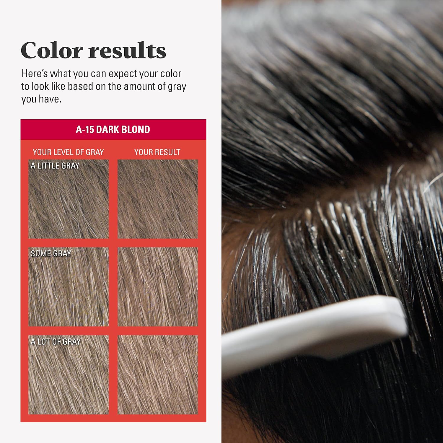 JUST FOR MEN Easy Comb-In Color, No-Mix, Light Brown A-25 (1 Pack) | Easy Comb-In Color light brown patented no-mix formula instantly combs away gray. Targeted gray coverage. Easy application.