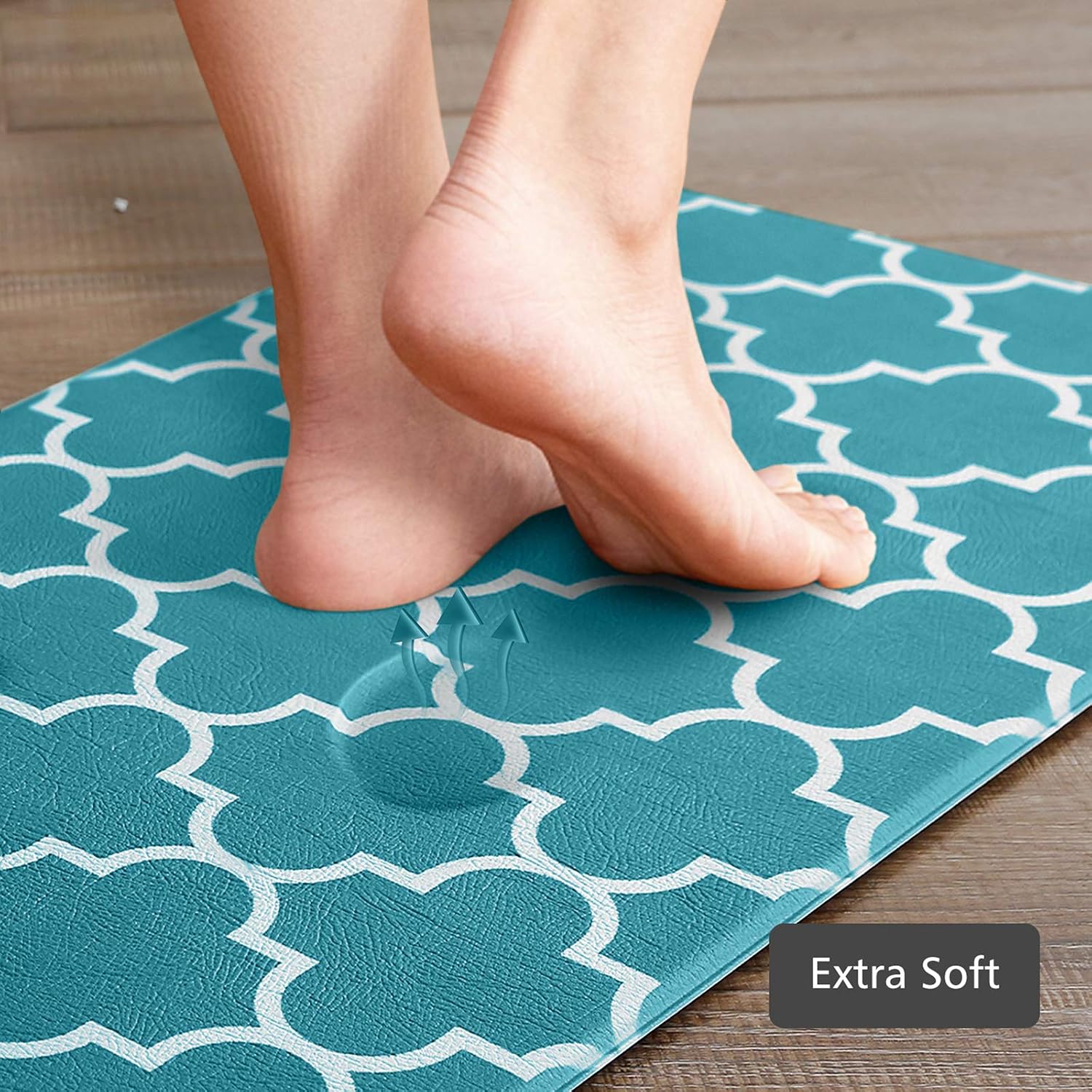 KMAT Kitchen Mat Set of 2,Cushioned Anti-Fatigue Kitchen Mats for Floor