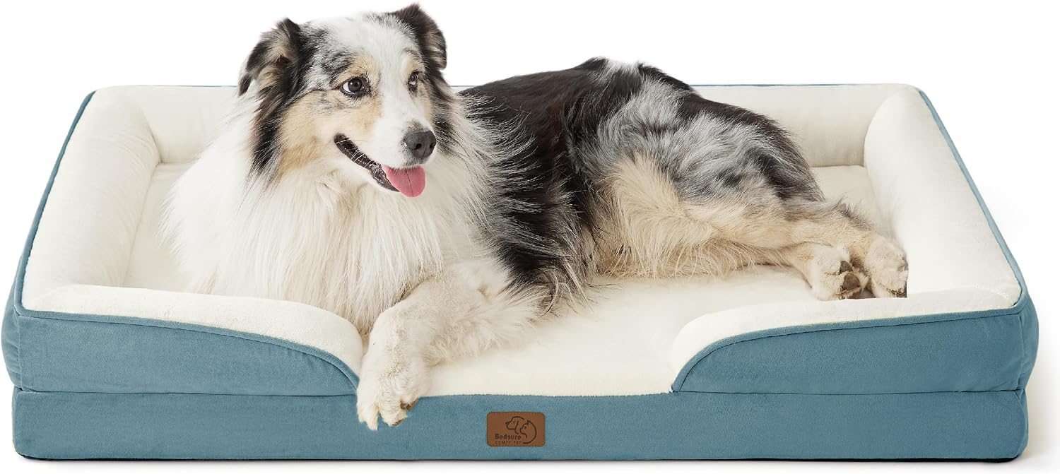 Bedsure Orthopedic Dog Beds Large Sized Dog with Removable Washable Cover