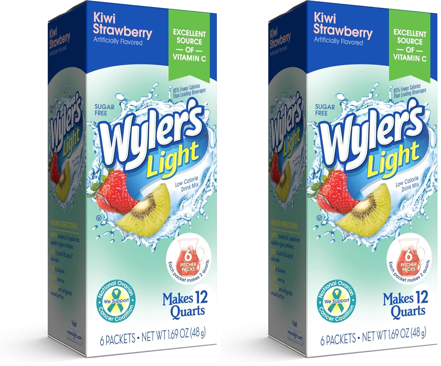 Wyler's Light Pitcher Packs Water Drink Mix, Fruit Punch, 6 Packets
