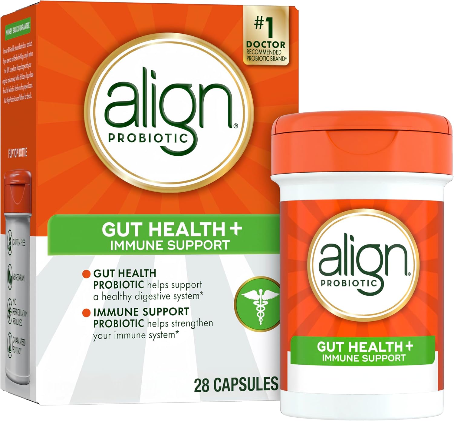 Align Probiotic, Gut Health + Immune Support Probiotic, Probiotics for Women and Men, Probiotics for Digestive Health and Immune Health