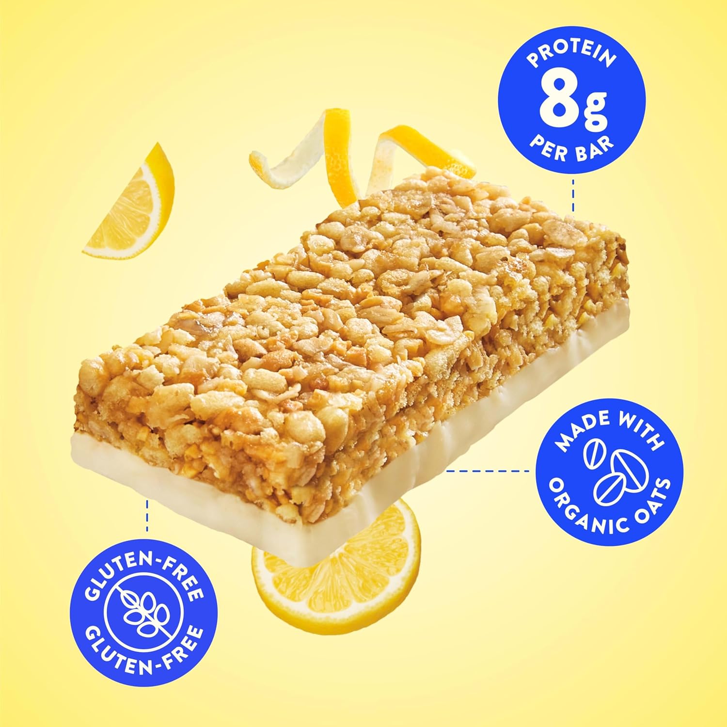 LUNA Bar LemonZest, Gluten Free Snack Bars, 12ct