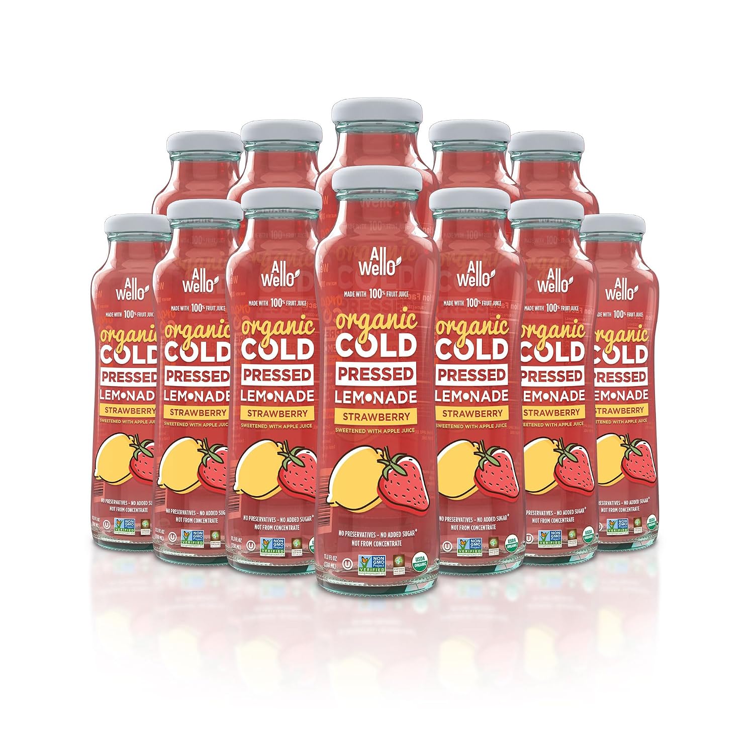 Organic Juice Variety Pack, Cold-Pressed, Non-GMO, 6 Pack