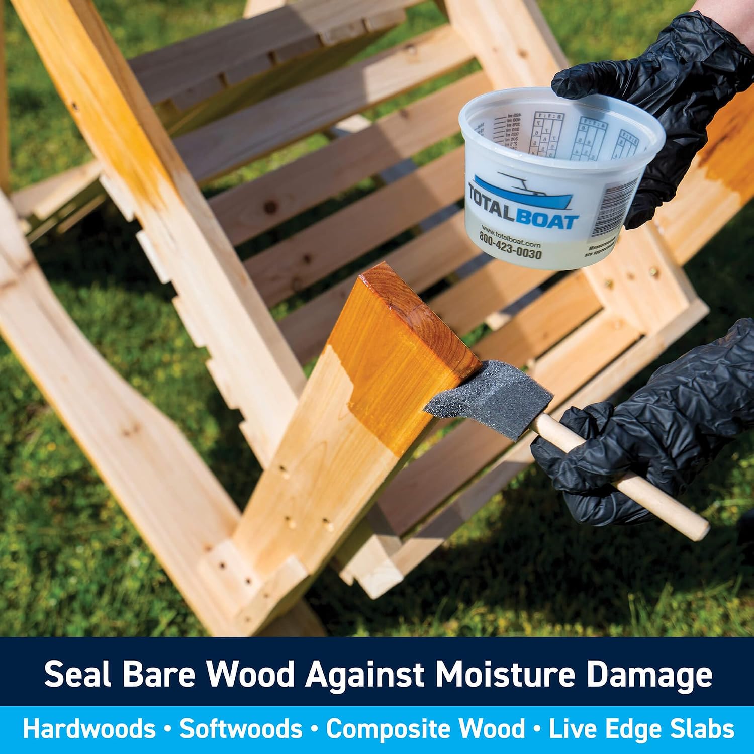 TotalBoat Clear Penetrating Epoxy Wood Sealer - 1.5 Quart Kit, Traditional | Ideal for Wood Rot Repair & Sealing Plywood; Marine-Grade Epoxy Hardens and Stabilizes; Waterproofs and Protects Outdoor Wood