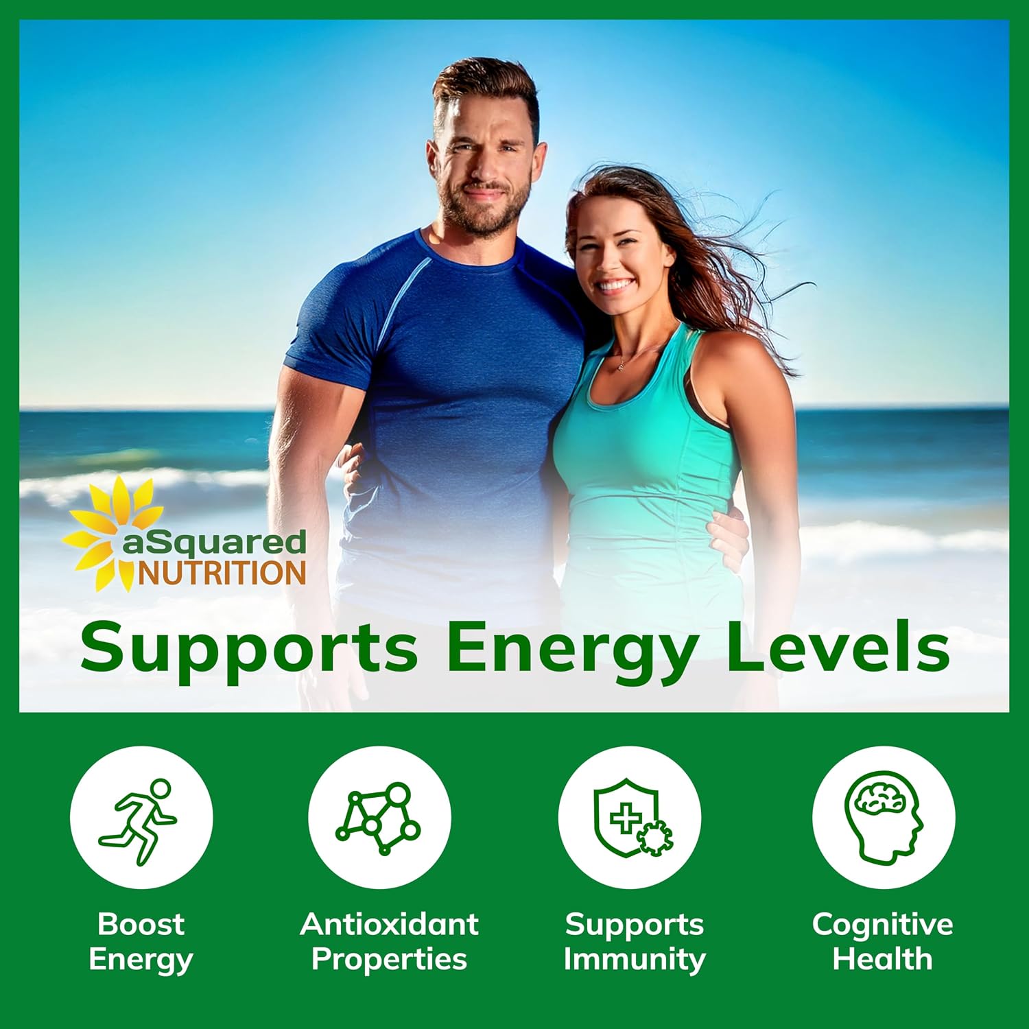 aSquared Nutrition Green Tea Extract with EGCG – 180 Capsules – 500mg per Capsule – 75% Polyphenols, 45% EGCG – Antioxidant Support