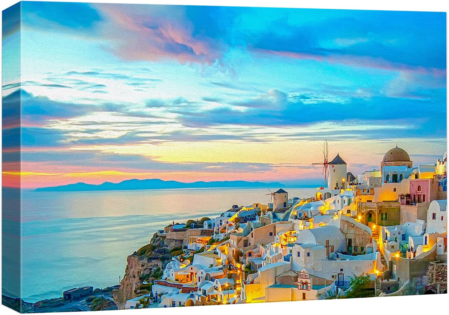 wall26 Canvas Print Wall Art Gran Canal with Basilica Santa Maria in Venice, Italy Nature Wilderness Photography Modern Art Scenic Colorful Multicolor for Living Room, Bedroom, Office - 12"x18"