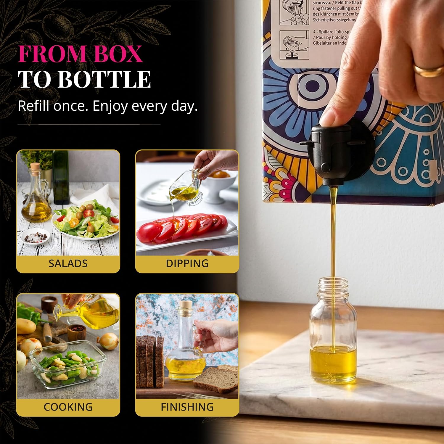 Oilala Extra Virgin Olive Oil, Coratina, High Polyphenols 765 mg/kg, High Hydroxytyrosol, Great For phenolic Shot, Drinking, Oleocanthal Rich Robust, Puglia Italy, Italian family farm, Single Source, Gold Medal NYIOOC (16.9 FL Oz)