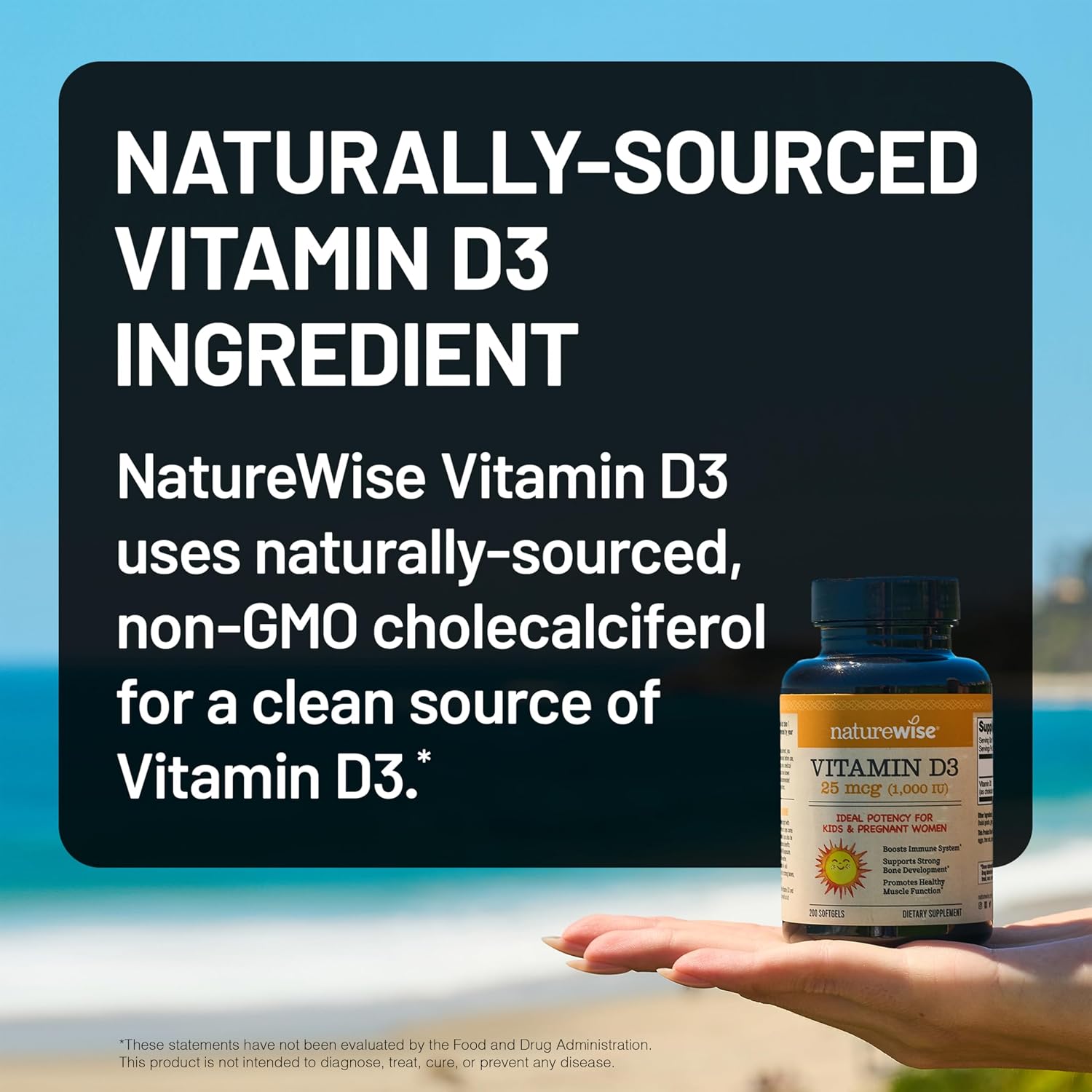 NatureWise Vitamin D3 5000IU Supplement, Immune Support, 360 Mini Softgels