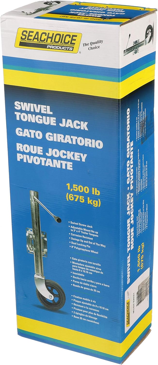 Seachoice Fold Up Trailer Jack, 22-7/8 In., Max Lift 1500 Lbs.