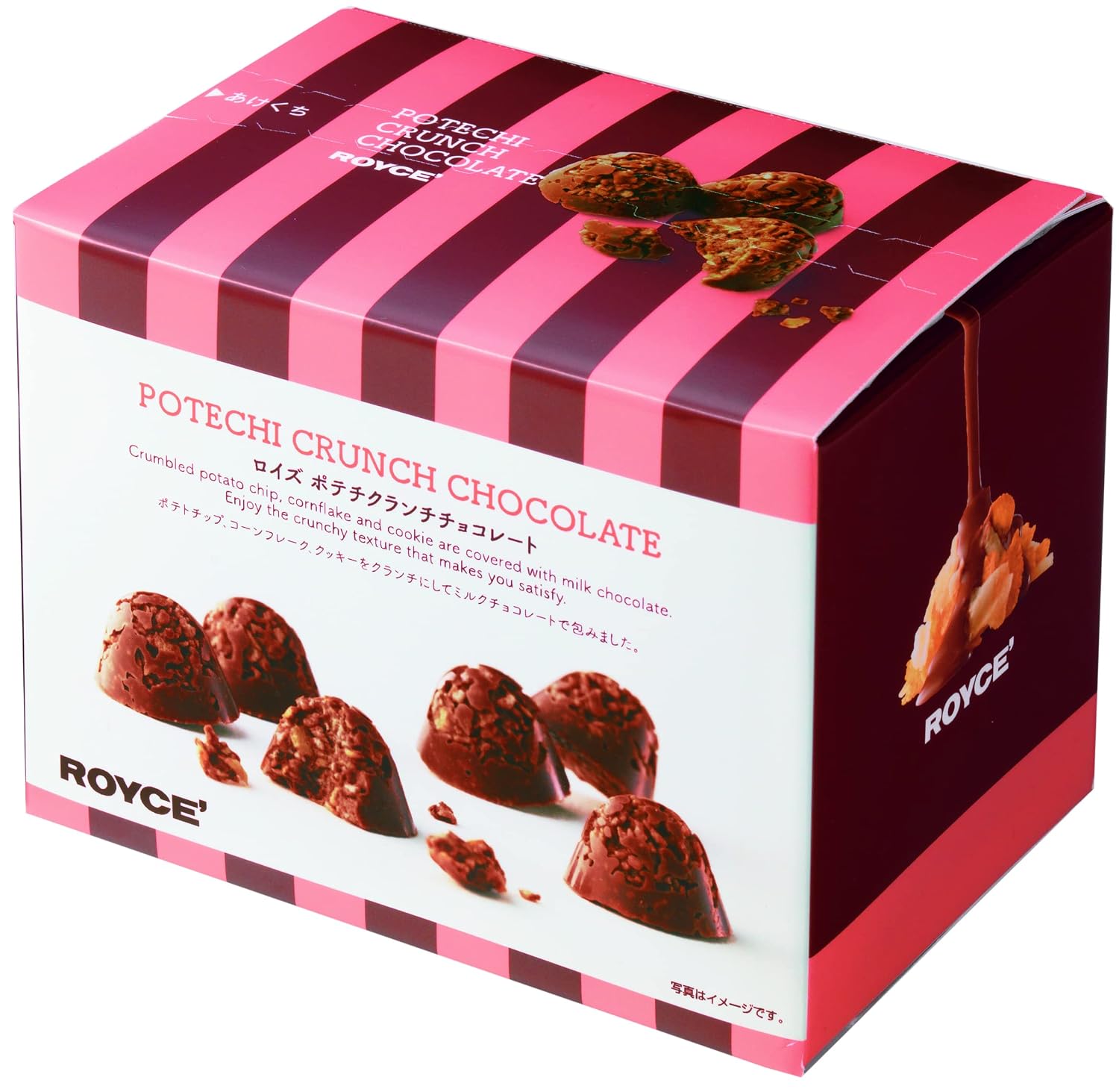 ROYCE' Potatochip Chocolate "Original" - |Chocolate Coated Crispy Potato Chips | Gourmet Snack for Gifting & Indulging | Japanese Potato Chip Chocolate from Hokkaido (7 Servings per Container)