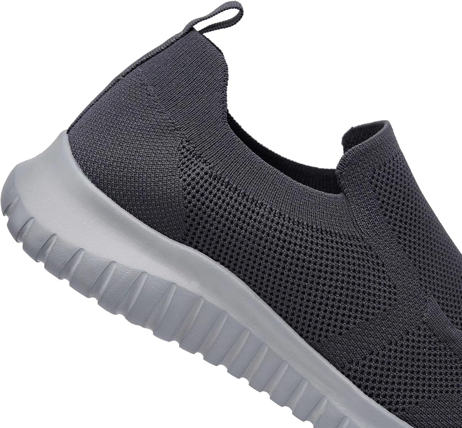 konhill Mens Slip-On Knit Walking Sneakers
