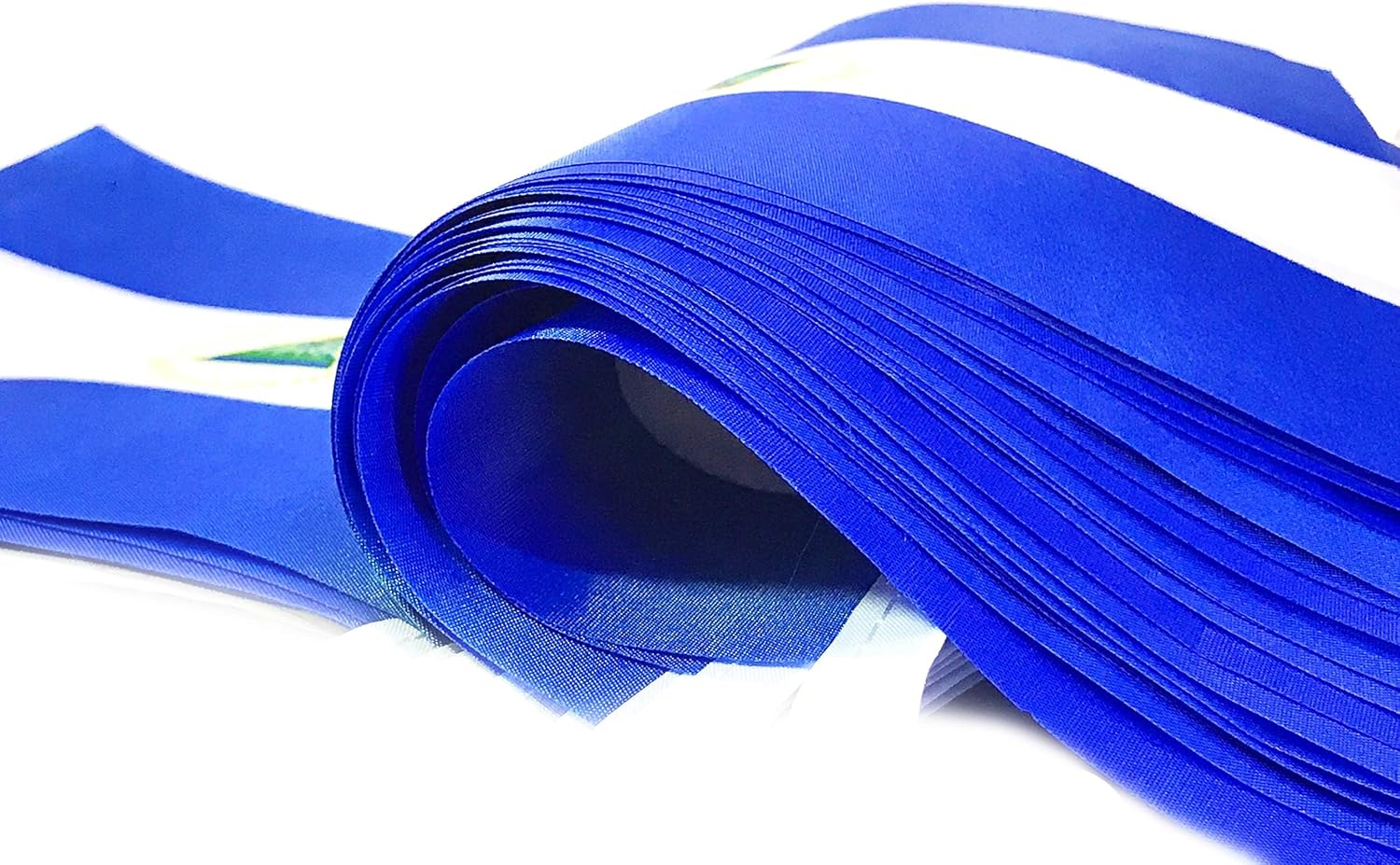 Nicaragua Nicaraguan String Banner Flag,5.5 x 8.2 Inch String Banner,Indoor and Outdoor Party Decorations,16 ft 20 Mini Flags.