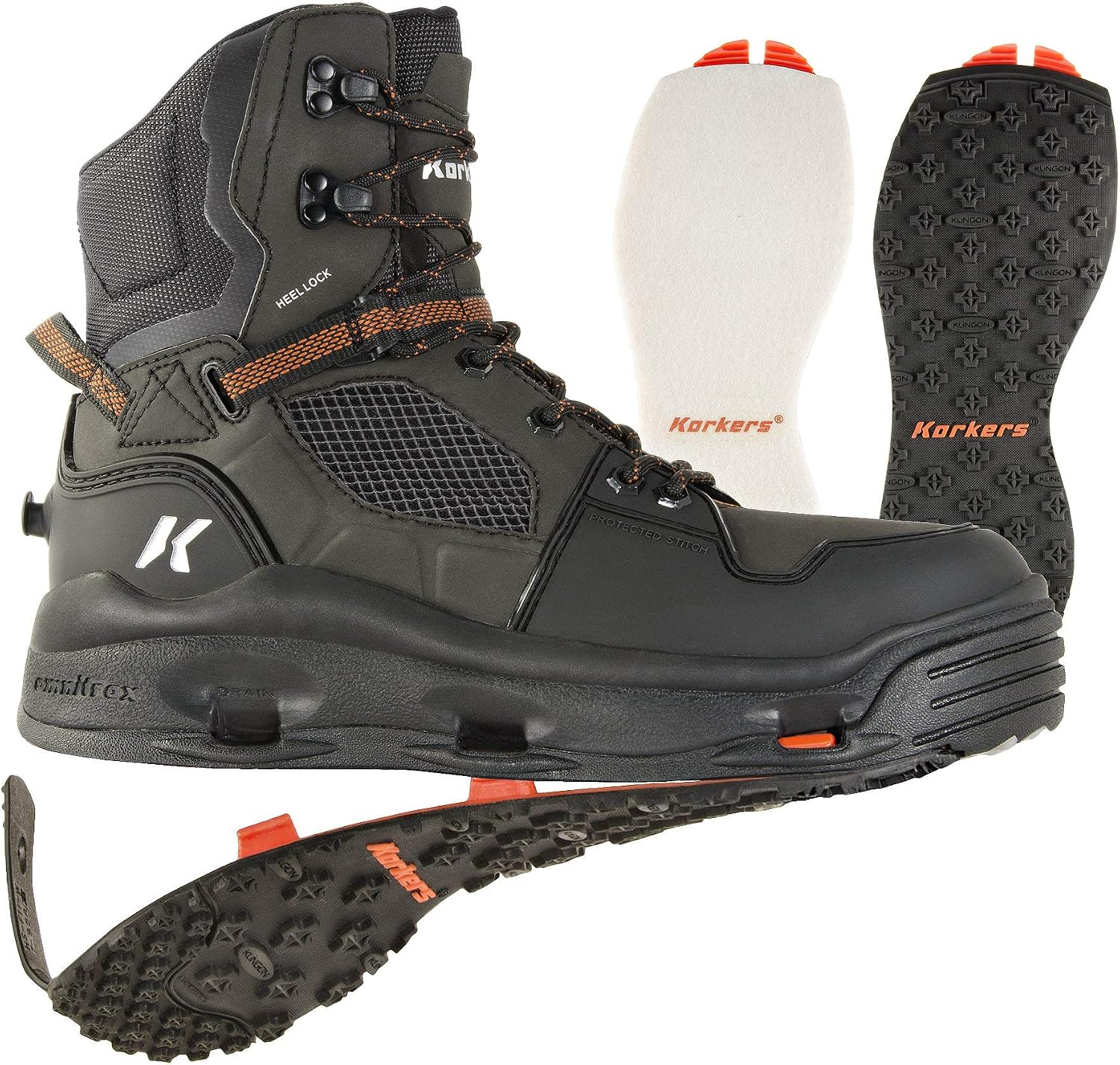 Korkers Men's Devil's Canyon w/Felt & Kling-On Soles