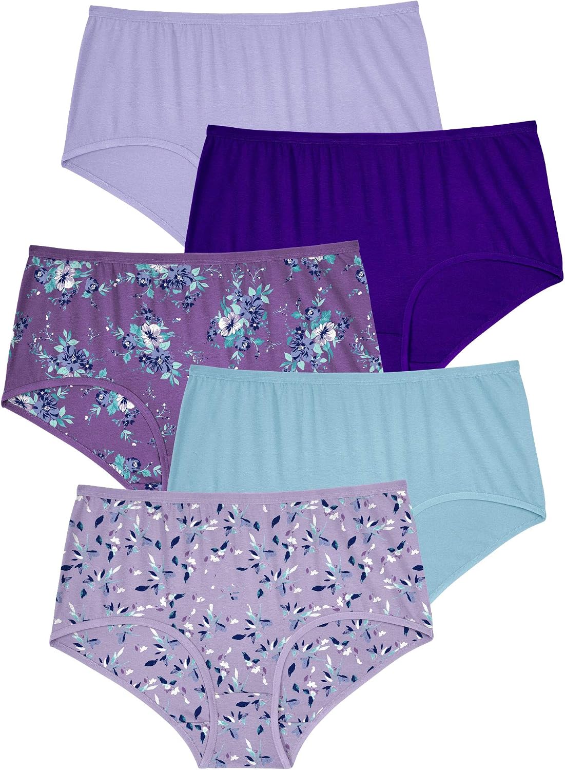 Comfort Choice Full Coverage Stretch Cotton Brief 5 Pack