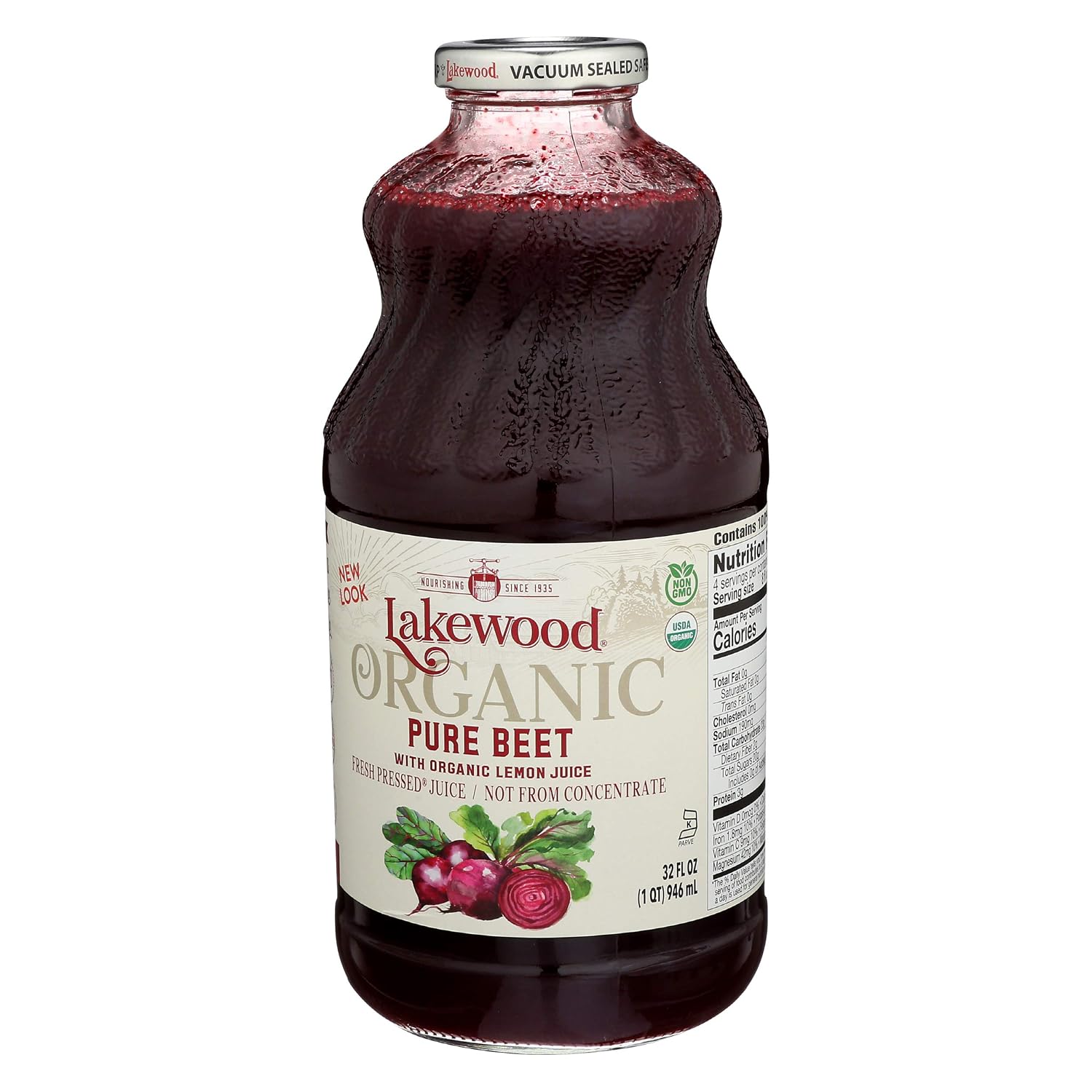 Lakewood, Organic Pure Apple Juice, 32 oz