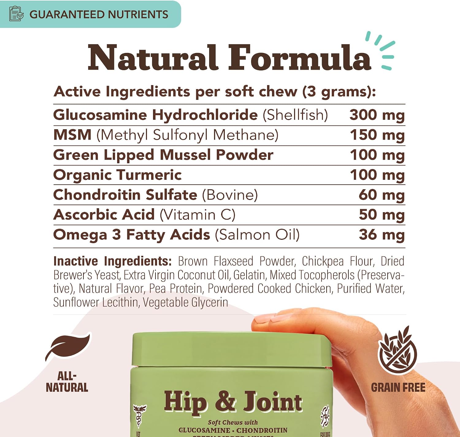 Natural Dog Company Liquid Glucosamine Hip & Joint Oil for Dogs, 16 oz, Extra Strength Cartilage & Joint Support, Helps Mobility and Eases Occasional Stiffness, Dog Vitamins & Supplements