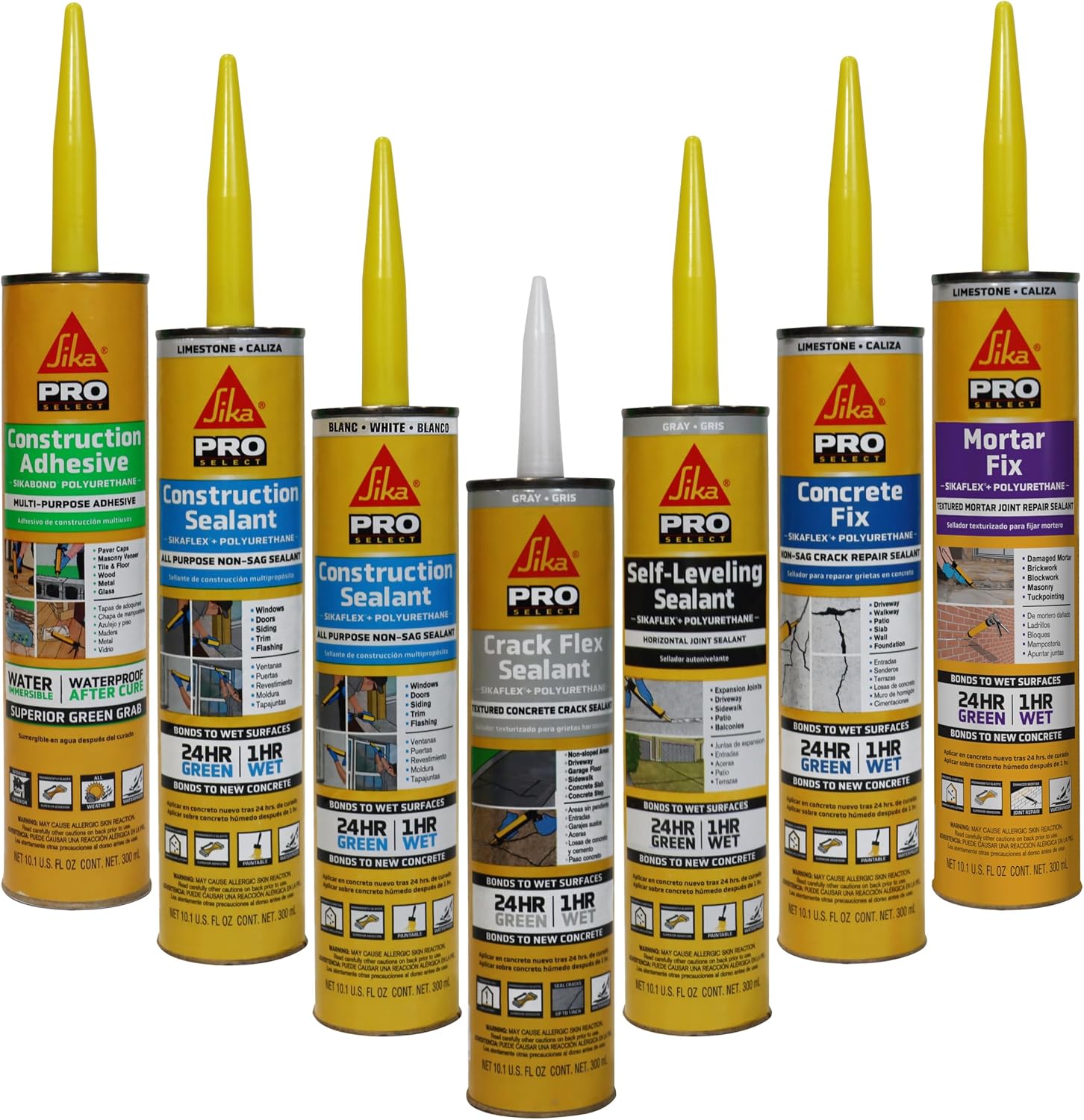 SIKA Sikaflex Self-Leveling Sealant, Gray Polyurethane, Fast Curing, for Concrete Expansion Joints, Waterproof, Paintable, Fills Cracks up to 1.5 in., 10.1 fl. oz Cartridge