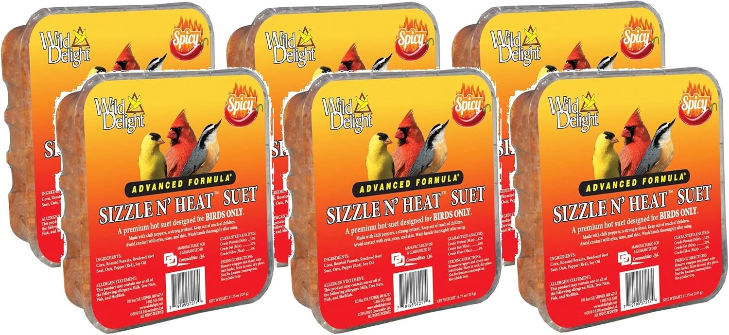 Wild Delight 372175 11.75 Oz Sizzle N' Heat Suet Cake