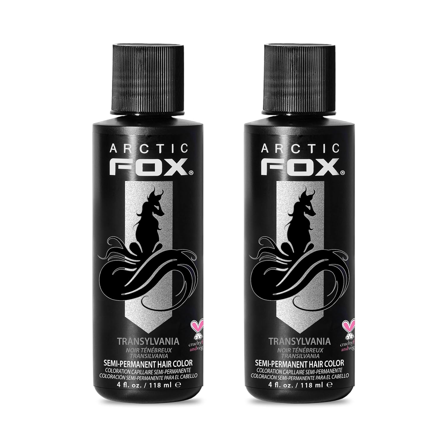 ARCTIC FOX Virgin Pink Semi-Permanent Hair Color - Vegan - 4 fl oz | Vivid and Vibrant, Cruelty Free, Ammonia Free, Peroxide Free, , Cream Formula