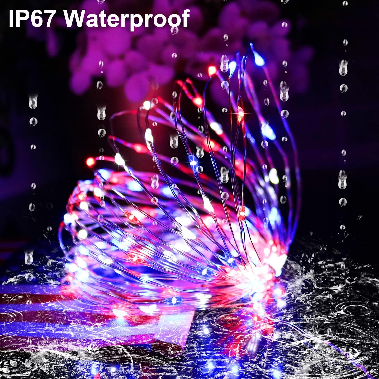 Solar Fairy String Lights, Cool White, 100Led, Outdoor Waterproof