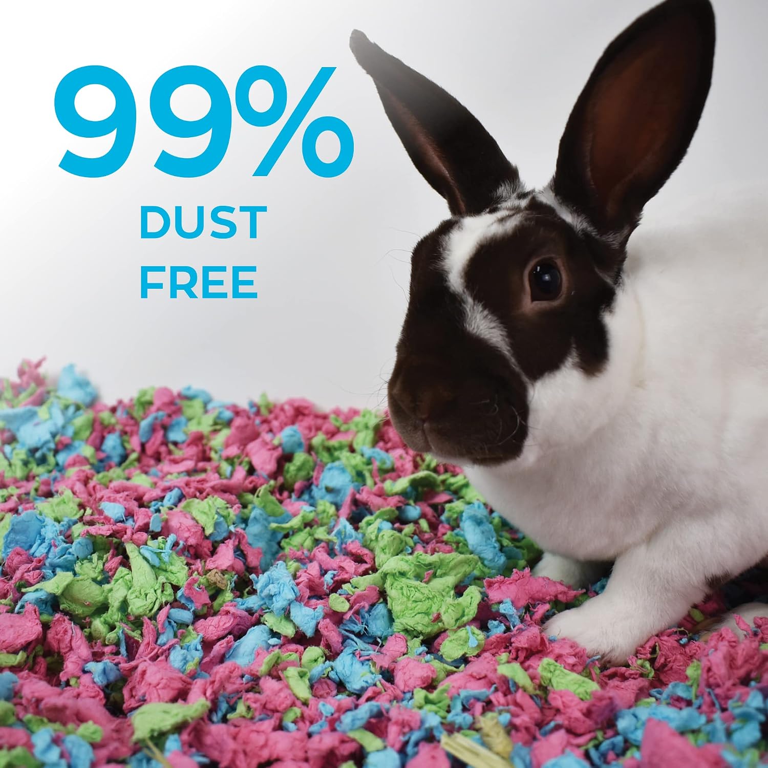 carefresh 99% Dust-Free White Natural Paper Small Pet Bedding with Odor Control, 10L, White