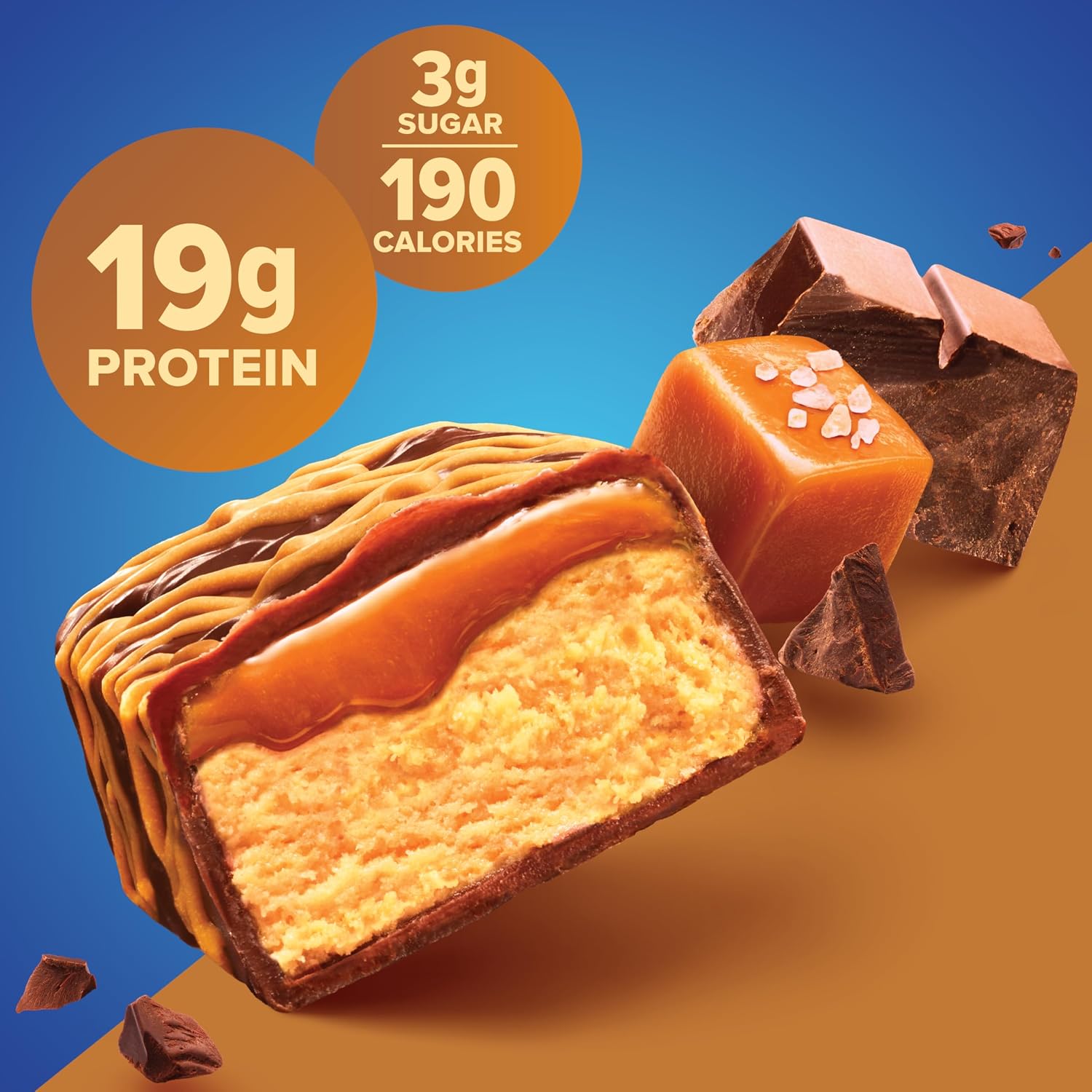 Pure Protein Chocolate Deluxe Protein Bars, 21g Protein, Gluten Free, 12 Ct