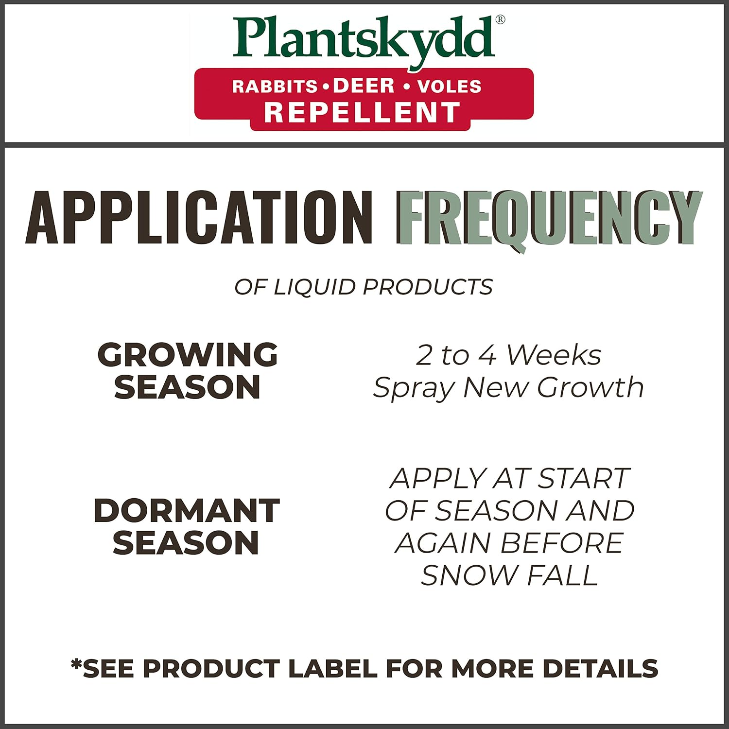Plantskydd Animal Repellent, Deer, Rabbit, Ready-to-Use Liquid, 1.3 Gal | Year-Round Protection for Trees, Shrubs, Gardens, Flowers - Also Repels Elk
