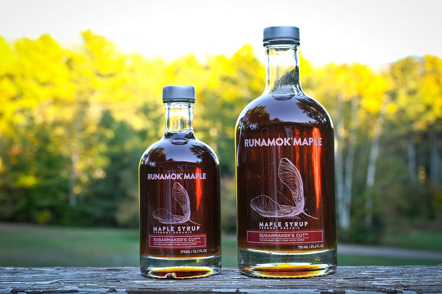 Runamok Maple Syrup Organic Sugarmaker's Cut - Grade A Vermont Maple Syrup, Amber Color, Rich Taste | Pure Maple Syrup & 100% Natural | Classic Breakfast & Pancake Syrup | 25.36 Fl Oz (750mL)