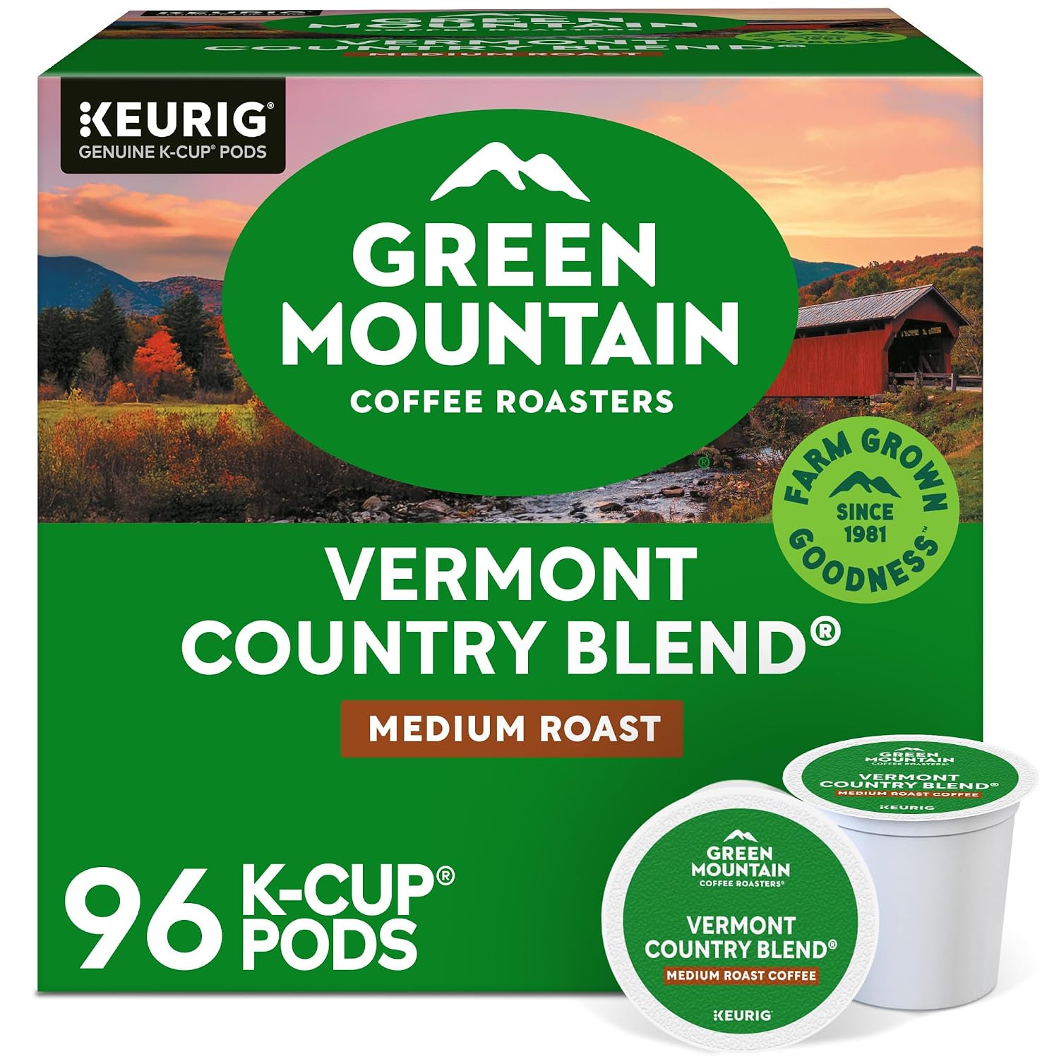 Green Mountain Coffee Nantucket Blend Keurig Single-Serve K-Cup Pods, Medium Roast Coffee, 96 Count