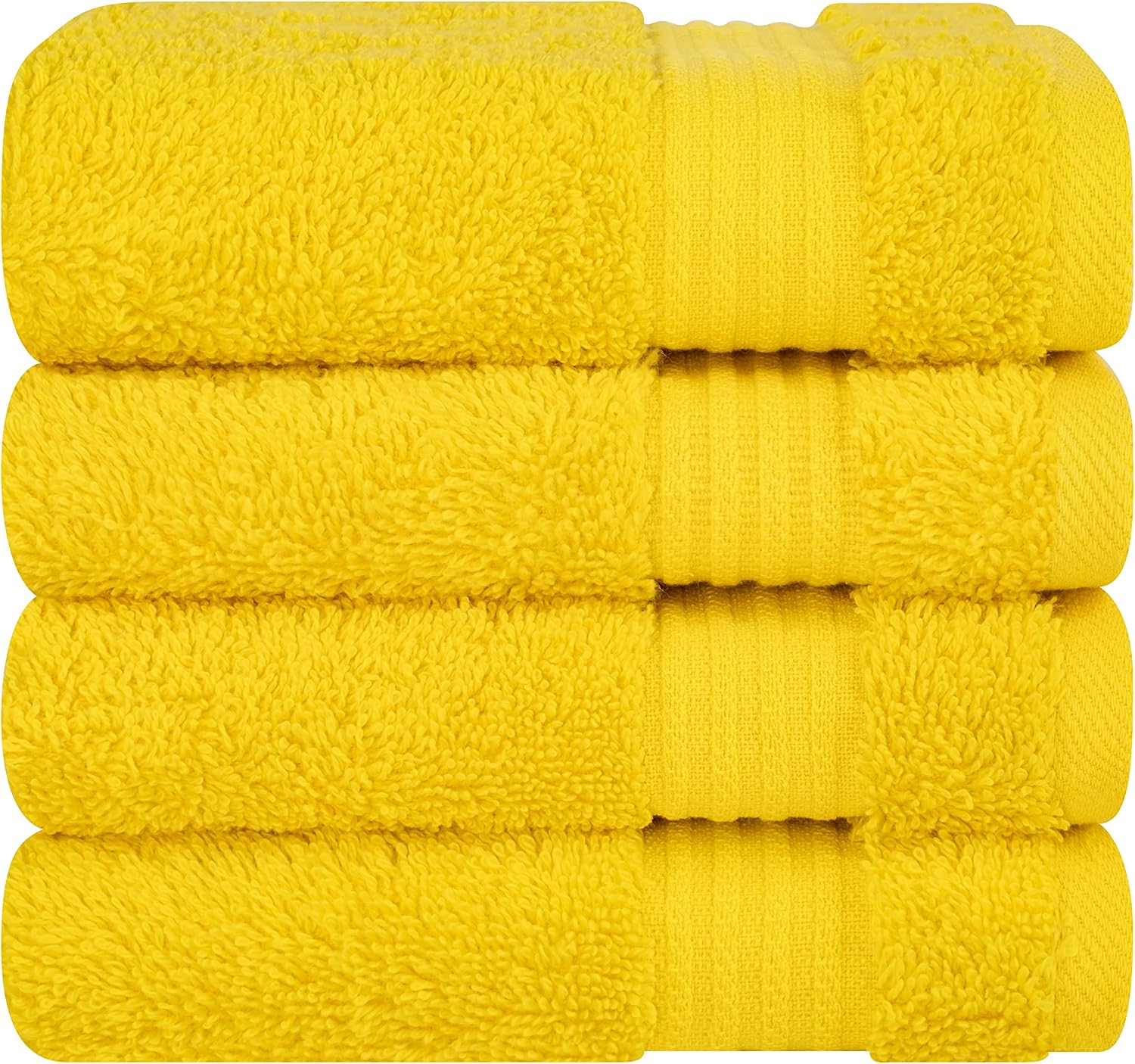 Cotton Paradise Towel Set of 6, 2 Bath Towels, 2 Hand Towels and 2 Washcloths Towels for Bathroom Sets, Smoke Gray