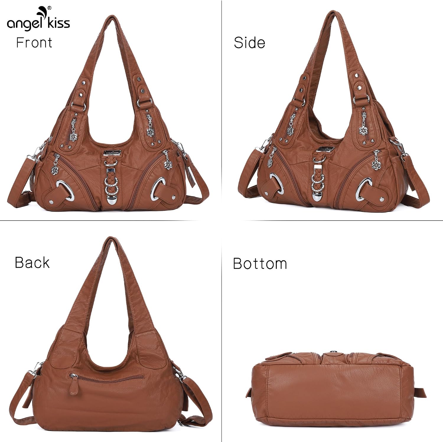 Angelkiss Hobo Purses and handbags for Women Satchel Handbag Women Purses Large Daily Shoulder Bags