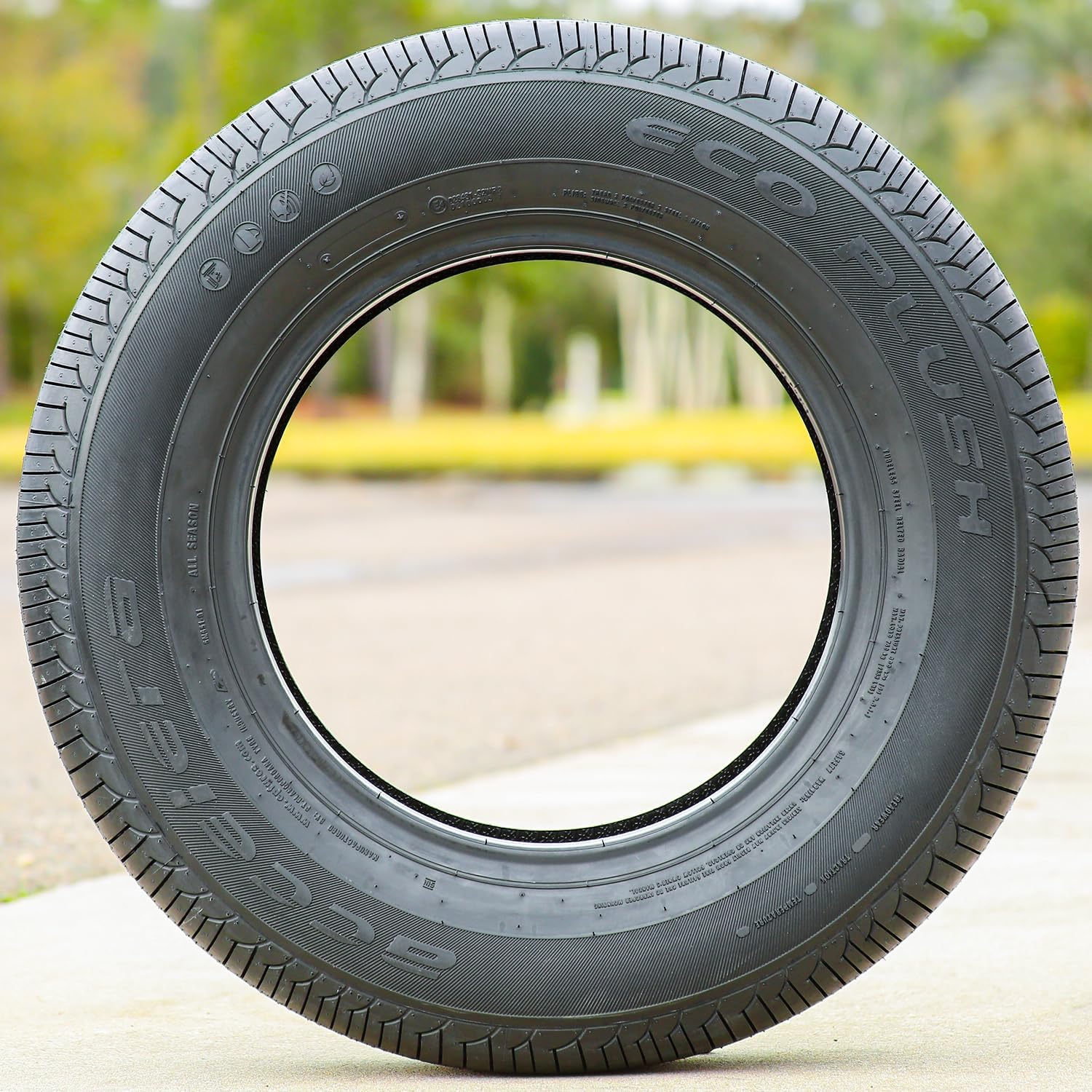 Accelera Eco Plush 175/70R13 82H SL All Season Touring Tire | Passenger Touring All Season Traction 82H Rated Standard Load Radial Construction Black Sidewall Tire