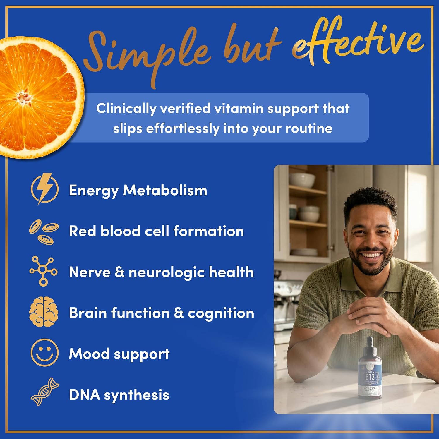 Vegan Vitamin B12 Liquid - Max Strength Methylcobalamin B12 Sublingual 5000 mcg - Fast Absorbing Supplement for Mood